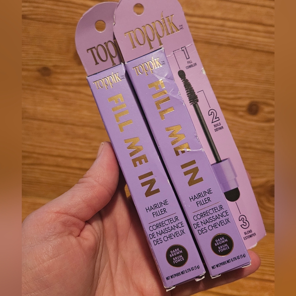 Toppik Hairline Filler Fill Build Blend Dark Brown (2) - Picture 3 of 9
